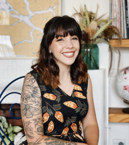 Photo of illustrator Rachel Gyan smiling